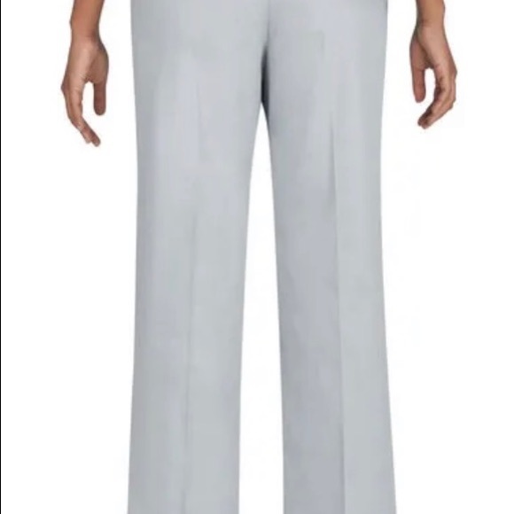 Never worn! Alfred Dunner plus size 18 sateen straight leg pants gray - Picture 6 of 8